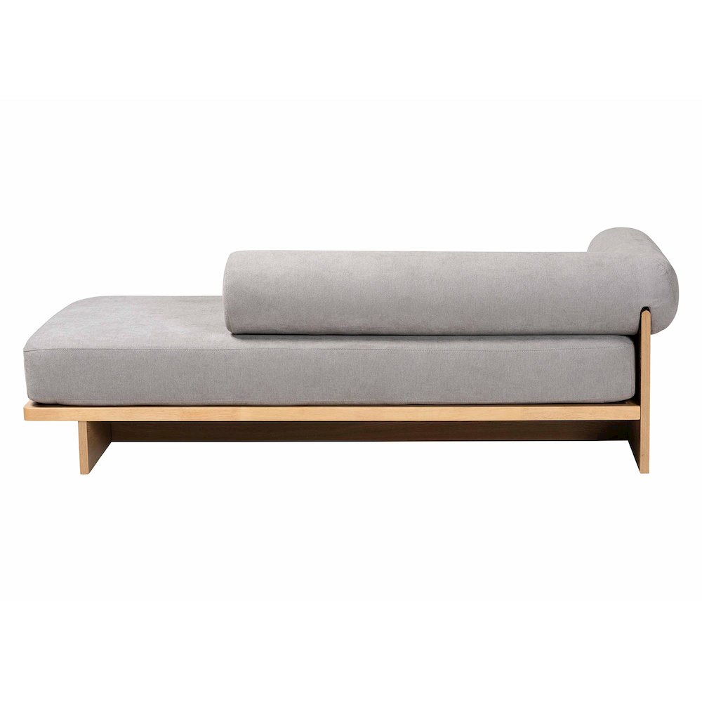 Baxton Studio Bertille Left-Arm Chaise Lounge