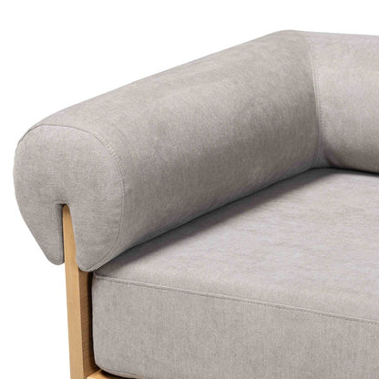 Baxton Studio Bertille Left-Arm Chaise Lounge