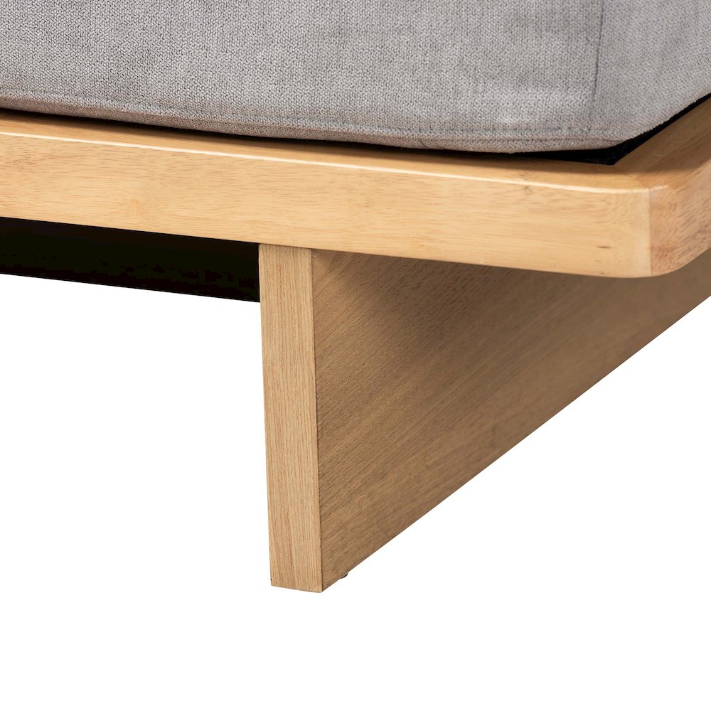 Baxton Studio Bertille Left-Arm Chaise Lounge