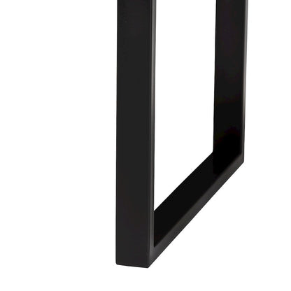 Coffee Table with Glass Inlay - Rectangular Live Edge Teak wood Accent Table