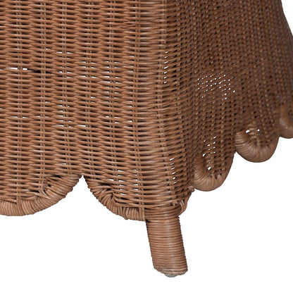 Natural Rattan 3-Piece Sectional Set - Handwoven Wicker Corner Lounge Seating