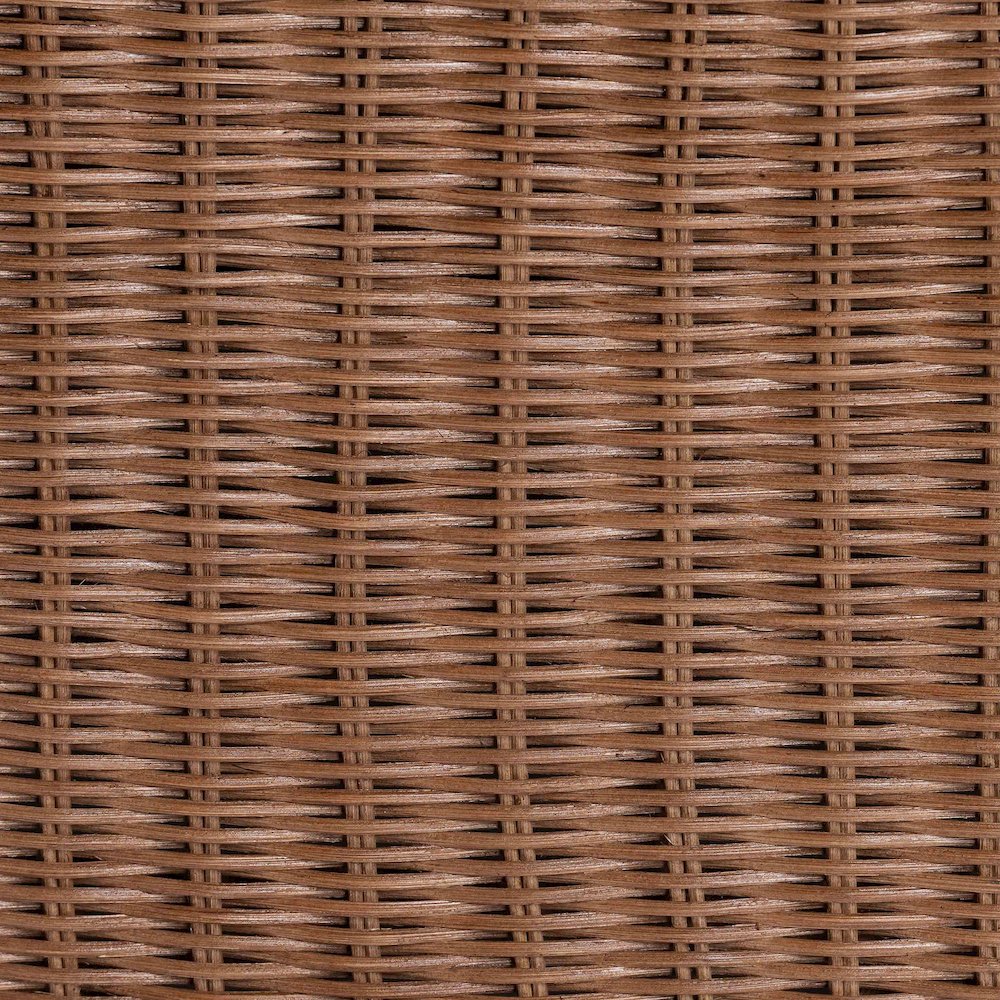 Natural Rattan 3-Piece Sectional Set - Handwoven Wicker Corner Lounge Seating