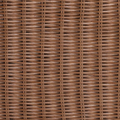 Natural Rattan 3-Piece Sectional Set - Handwoven Wicker Corner Lounge Seating