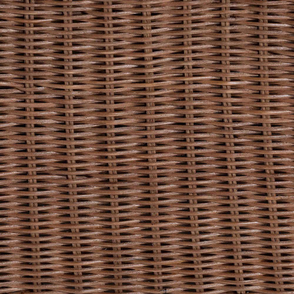 Natural Rattan Accent Chair - Handwoven Wicker Lounge Chair