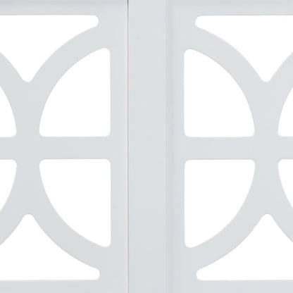 Wood Headboard with Scalloped Frame - Geometric Cutout Decorative Panel, Full