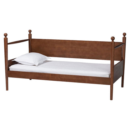 Daybed with Spindle Posts - Cottage-Style Bed Frame with Guardrail Back, Twin