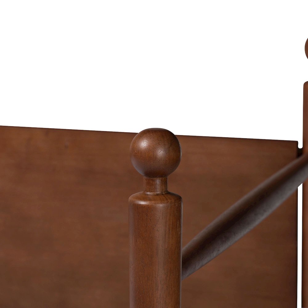 Daybed with Spindle Posts - Cottage-Style Bed Frame with Guardrail Back, Twin