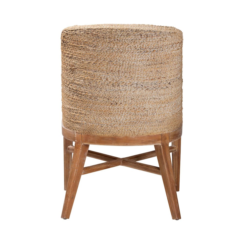 Seagrass Dining Chair with Mahogany Wood Frame, Whitewash