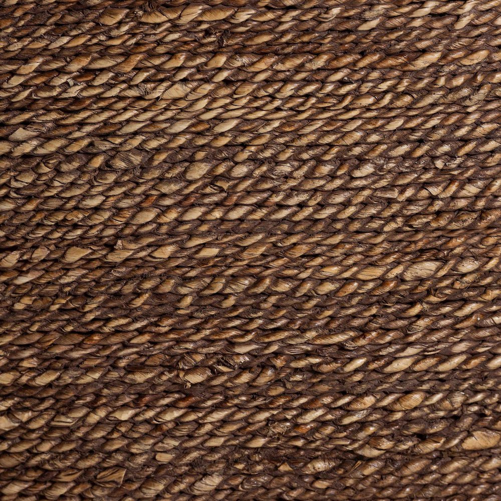 Seagrass Counter Stool with Mahogany Wood Frame, Brown Wash