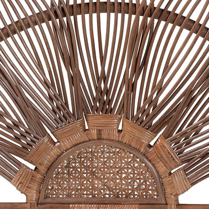 Headboard with Sunburst Design - Boho Coastal Style Standalone Headboard, King