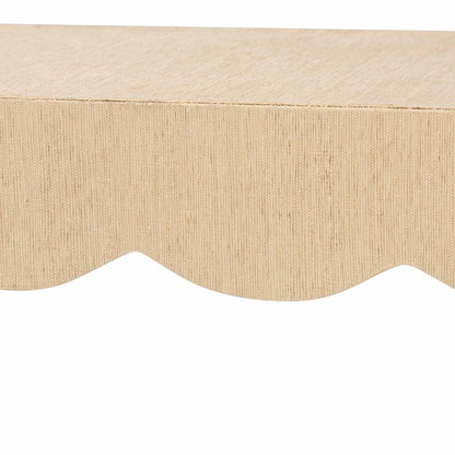Mason Natural Grasscloth Coffee Table - Rectangular Accent Table