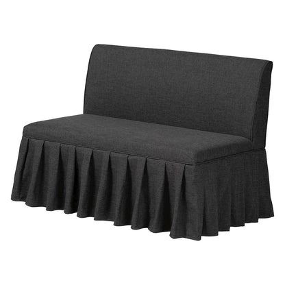 3-Piece Upholstered Dining Nook Set, L-Shaped Nook for Small Spaces, Dark Grey