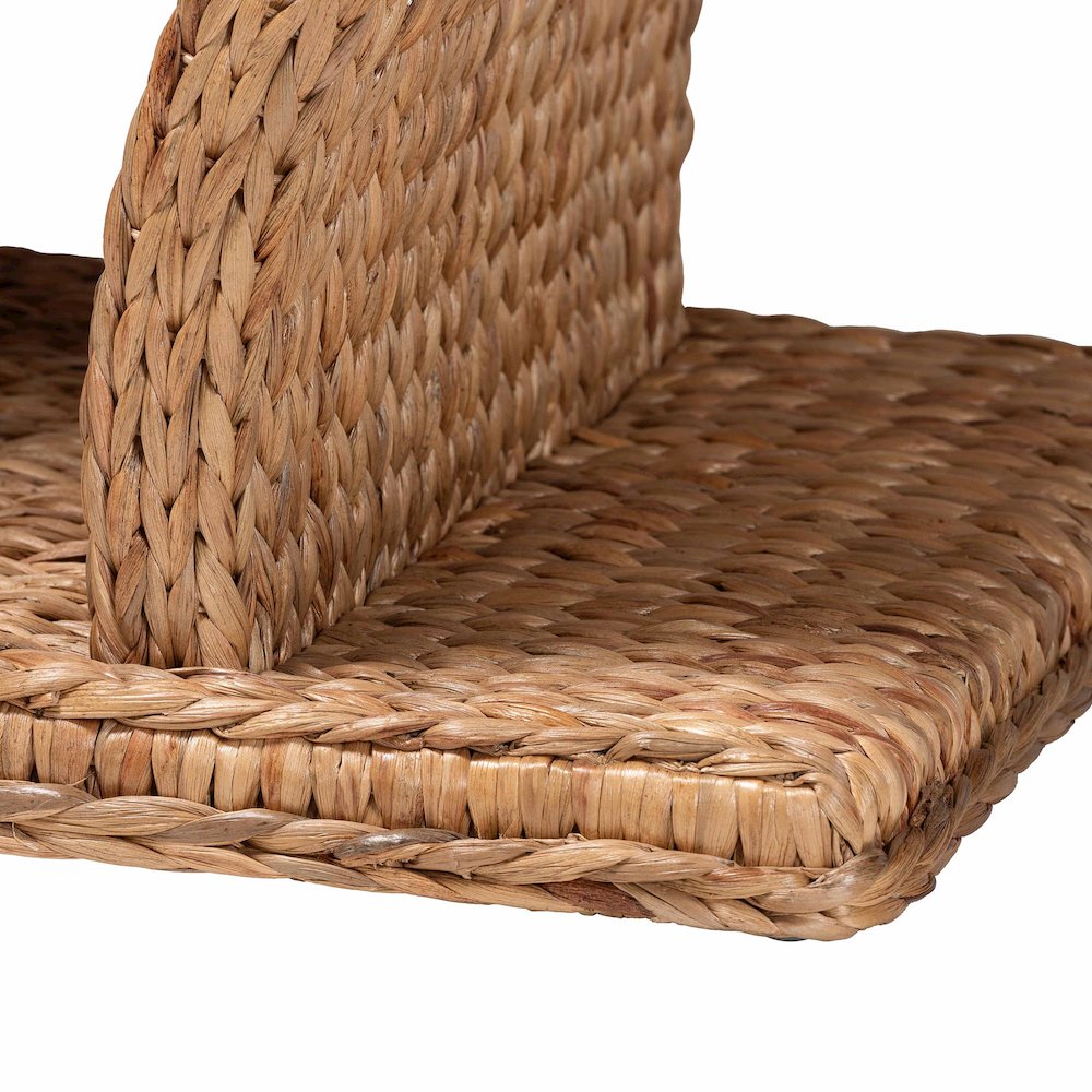Alyssa Seagrass Console Table - Handwoven Display Table with Sculptural Frame