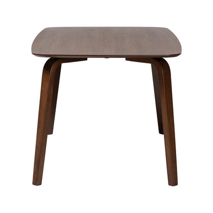 Billie Wood Dining Table, Bentwood Leg Table with Rectangular Top