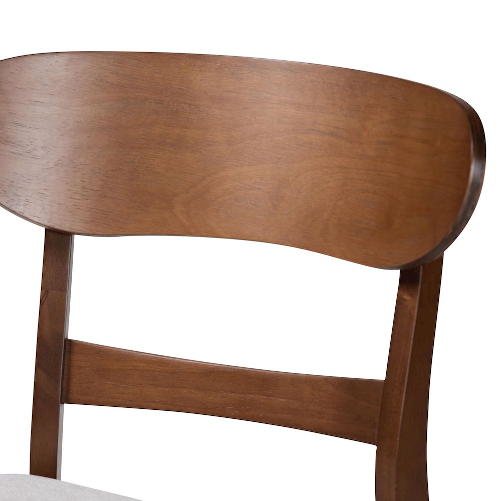 Reva Wood 5-Piece Dining Set - Mid-Century Modern Table with Matching Chairs