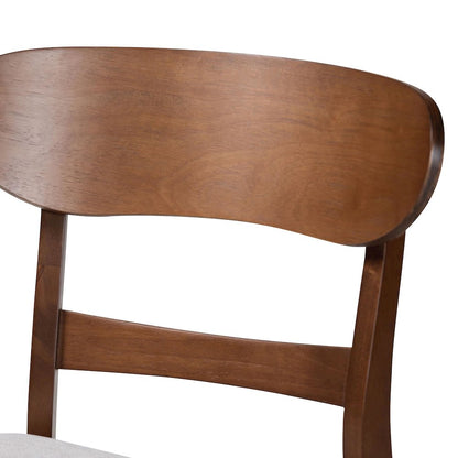Reva Wood 5-Piece Dining Set - Mid-Century Modern Table with Matching Chairs