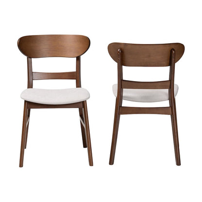 Everwood 2-Piece Dining Chair Set, Bentwood Frame Seating with Contoured Back