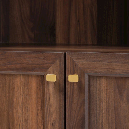 Hayes Wood Cabinet with Arch Top - Mid-Century Modern Display Piece