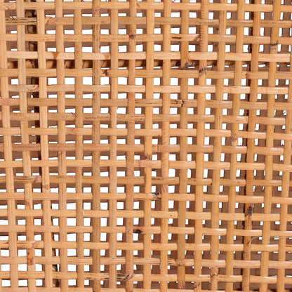 Rattan Dining Chair with Cushion - Handwoven Wicker Side Chair