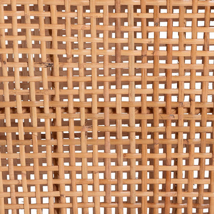 Natural Rattan Counter Stool with Cushion - Handwoven Wicker Stool