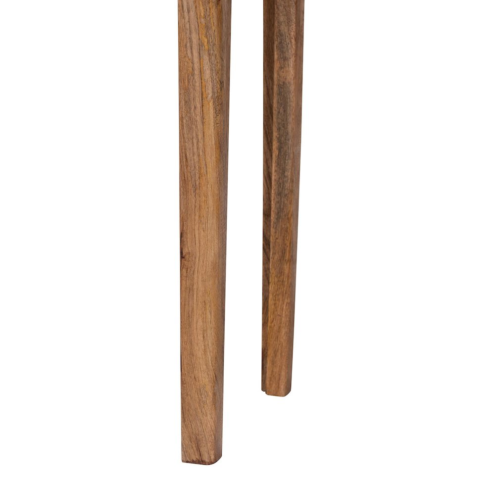 Marble Console Table - Modern Accent Table with Mango Wood Frame