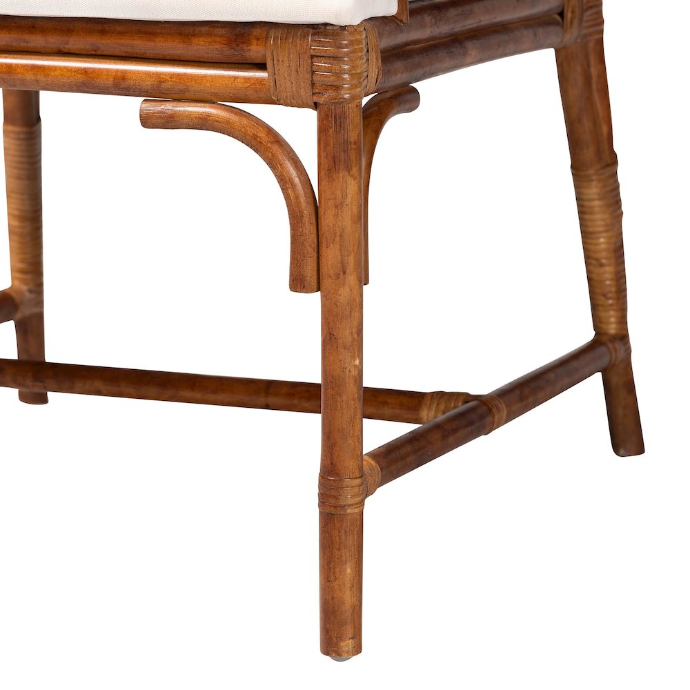 Armchair - Handcrafted Wicker Accent Seating with Open Back