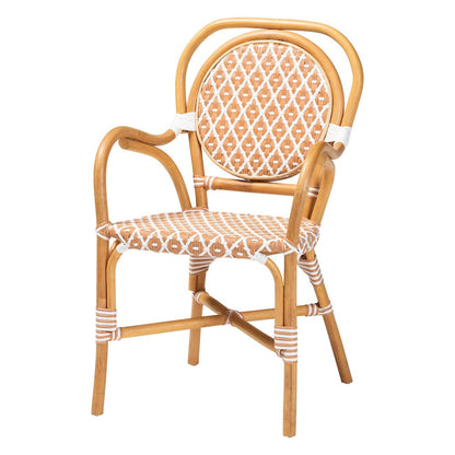 5-Piece Cafe-Style Set with Round Table and 4 Matching Chairs, Beige