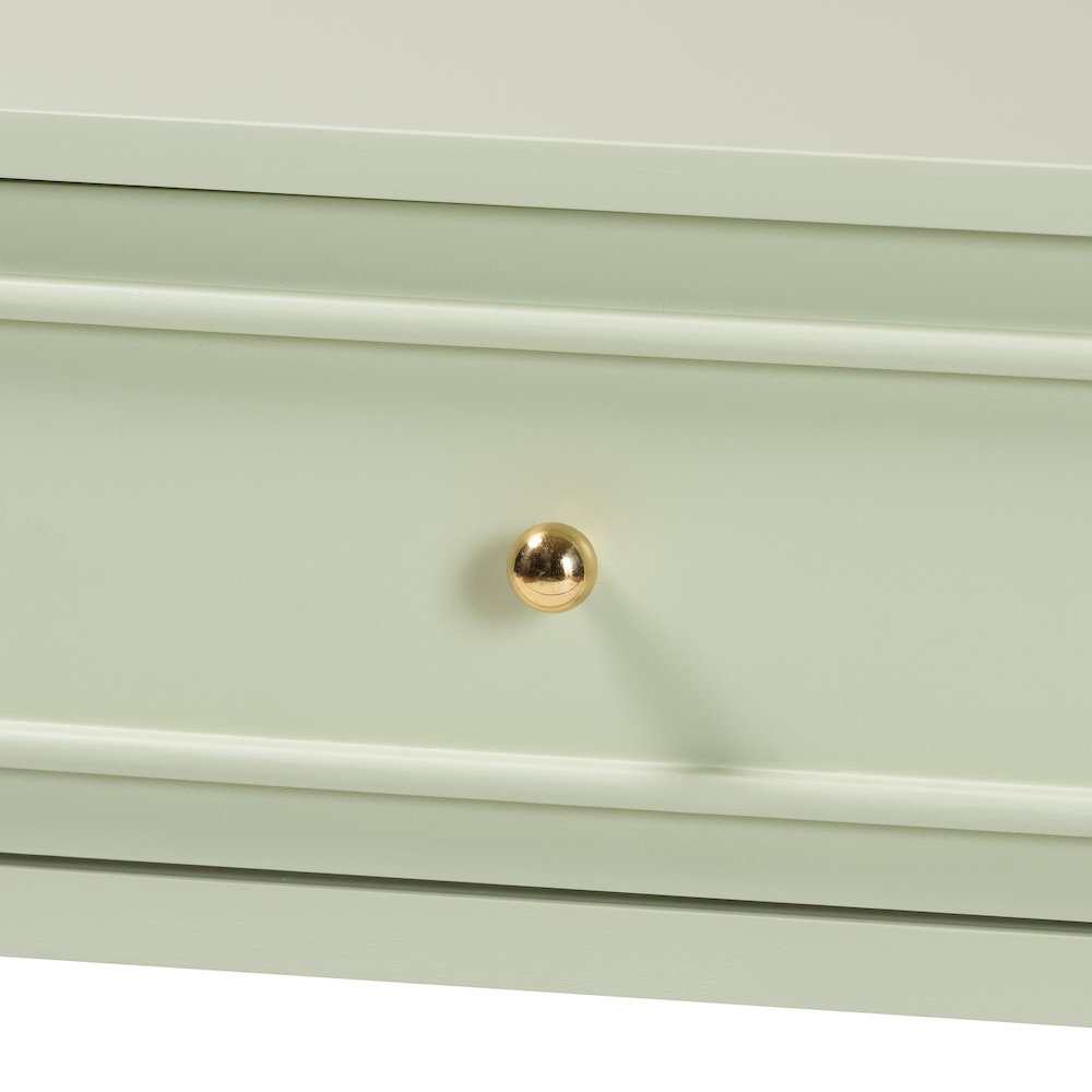 Console Table with Spindle Legs, 2 Drawers, Turned Detailing, Open Shelf Storage