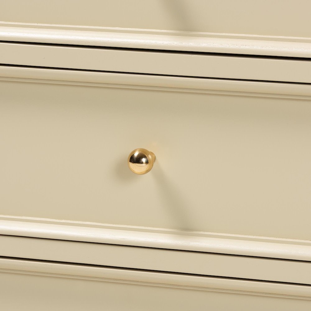 Nightstand with Spindle Legs - 3-Drawer Bedside Table with Turned Detailing