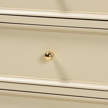 Nightstand with Spindle Legs - 3-Drawer Bedside Table with Turned Detailing