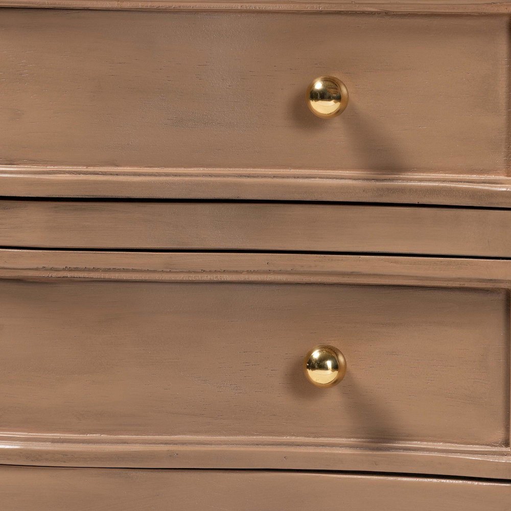 2-Drawer Entryway Table with Open Shelf and Sculpted Apron for Living Room