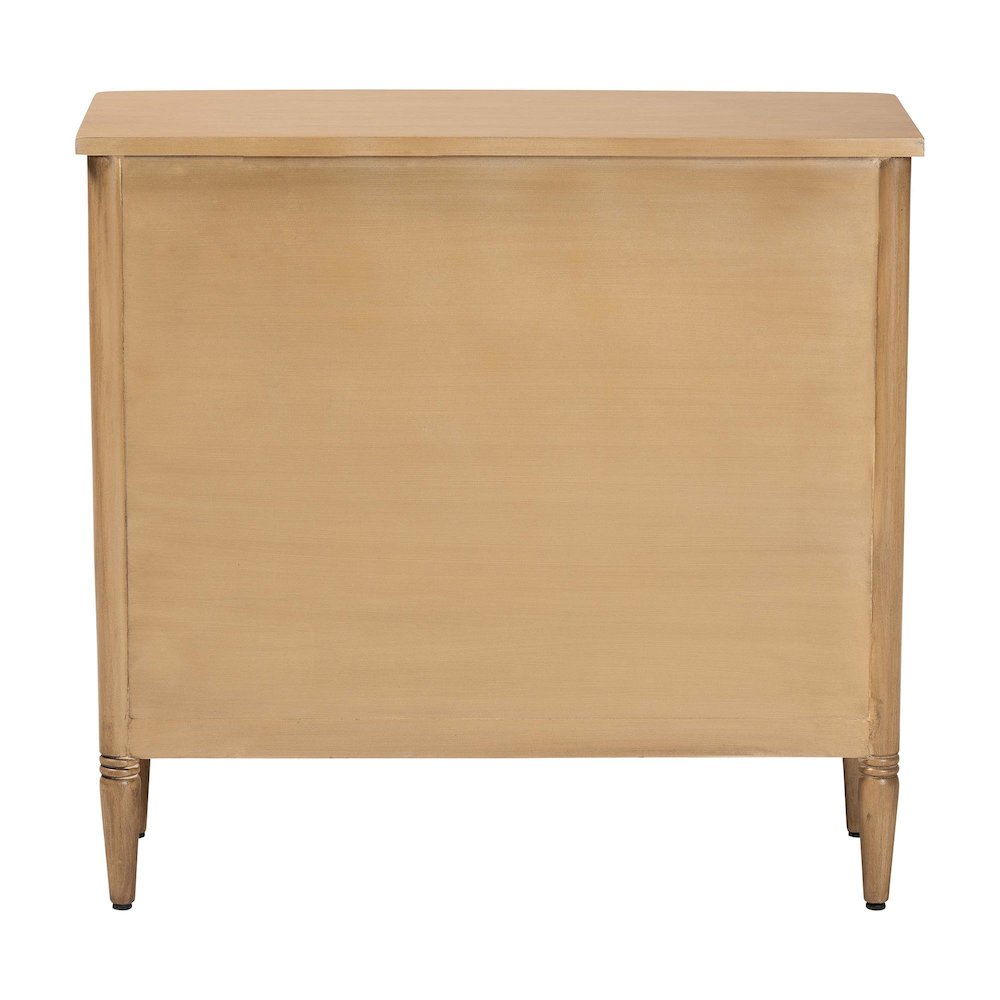 Karmel Chest - 3-Drawer Storage Chest with Curved Front and Tapered Legs