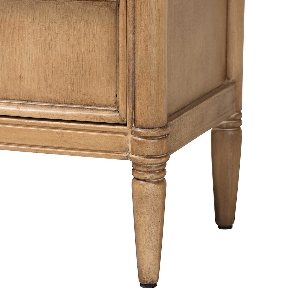 Karmel Chest - 3-Drawer Storage Chest with Curved Front and Tapered Legs