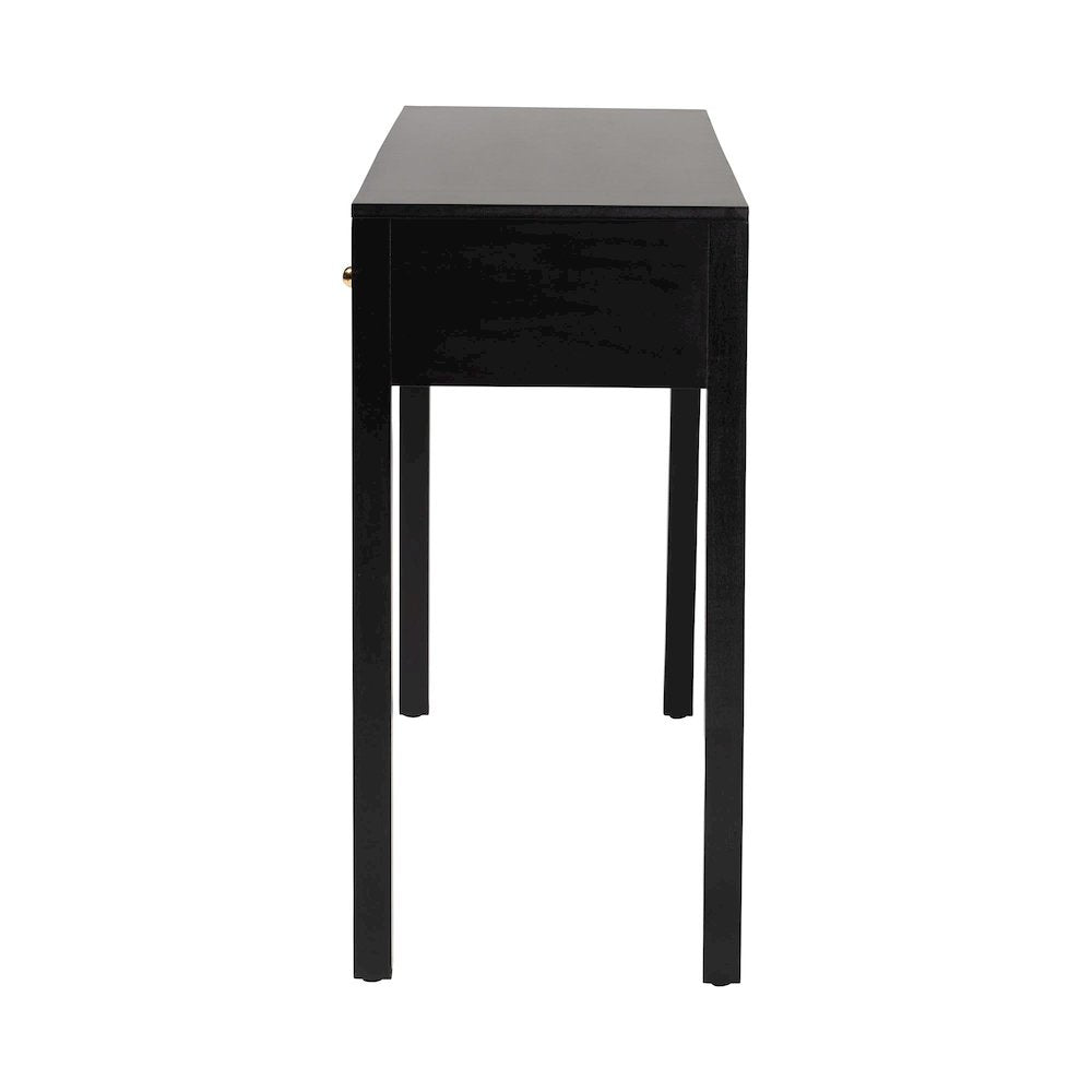 Leah Console Table - 3-Drawer Accent Table with Fluted Wood Detailing