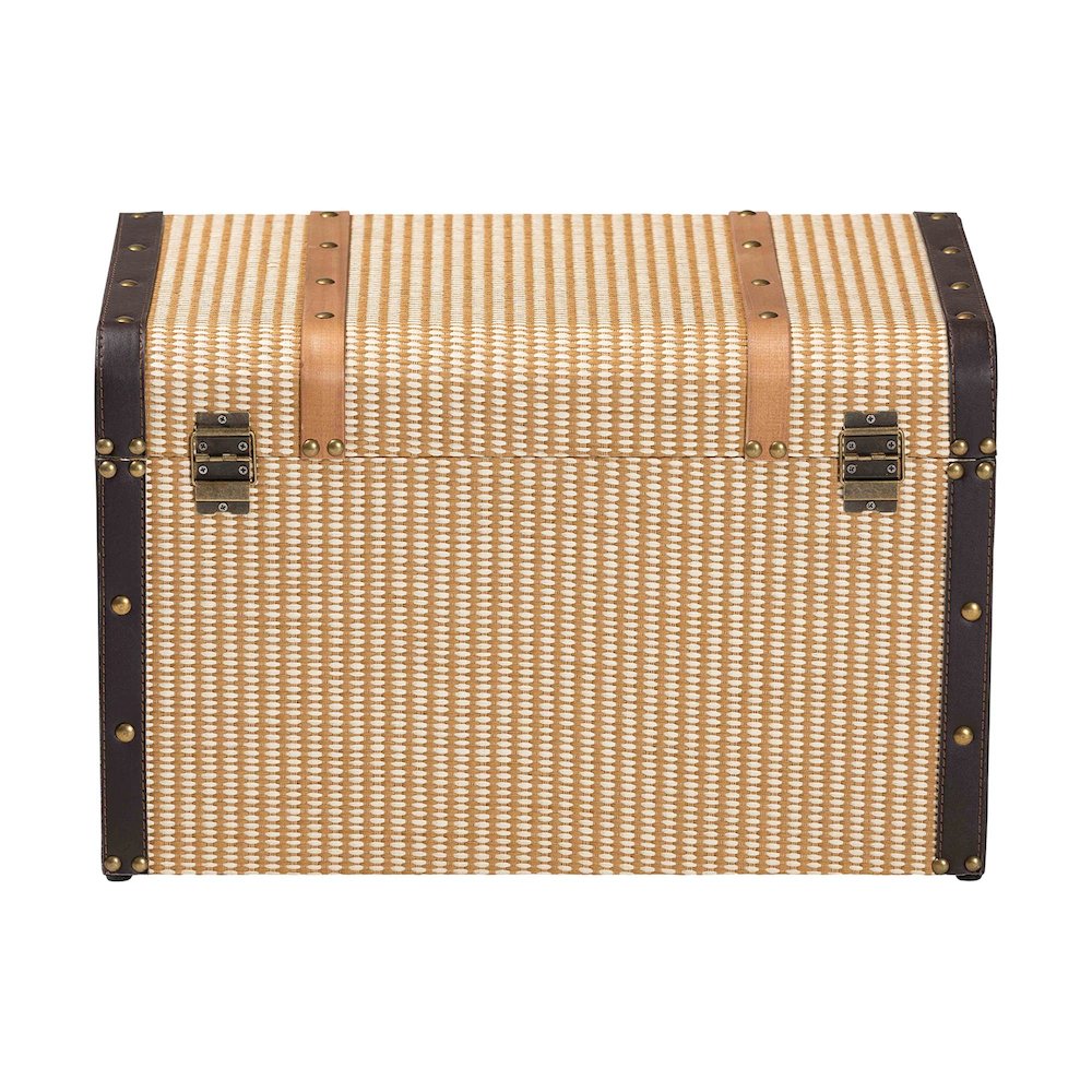 Manton Storage Trunk - Storage Chest with Hinged Top and Woven Exterior