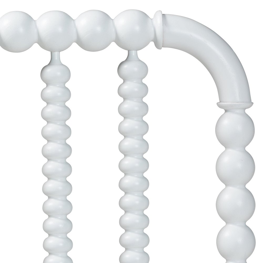Finley Turned Bobbin Headboard - Spindle Design, Farmhouse, Twin, White