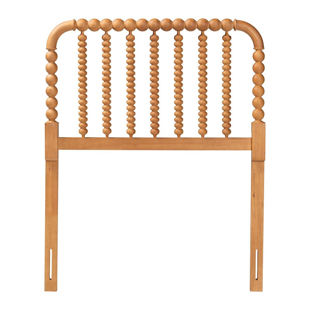 Finley Turned Bobbin Headboard - Spindle Design, Farmhouse, Twin, Oak Brown