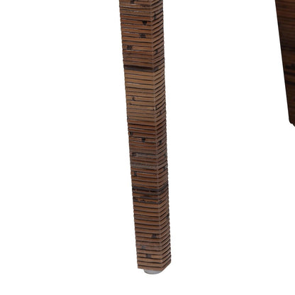 Karis Rattan Dining Chair with Cushion, Antique Coffee