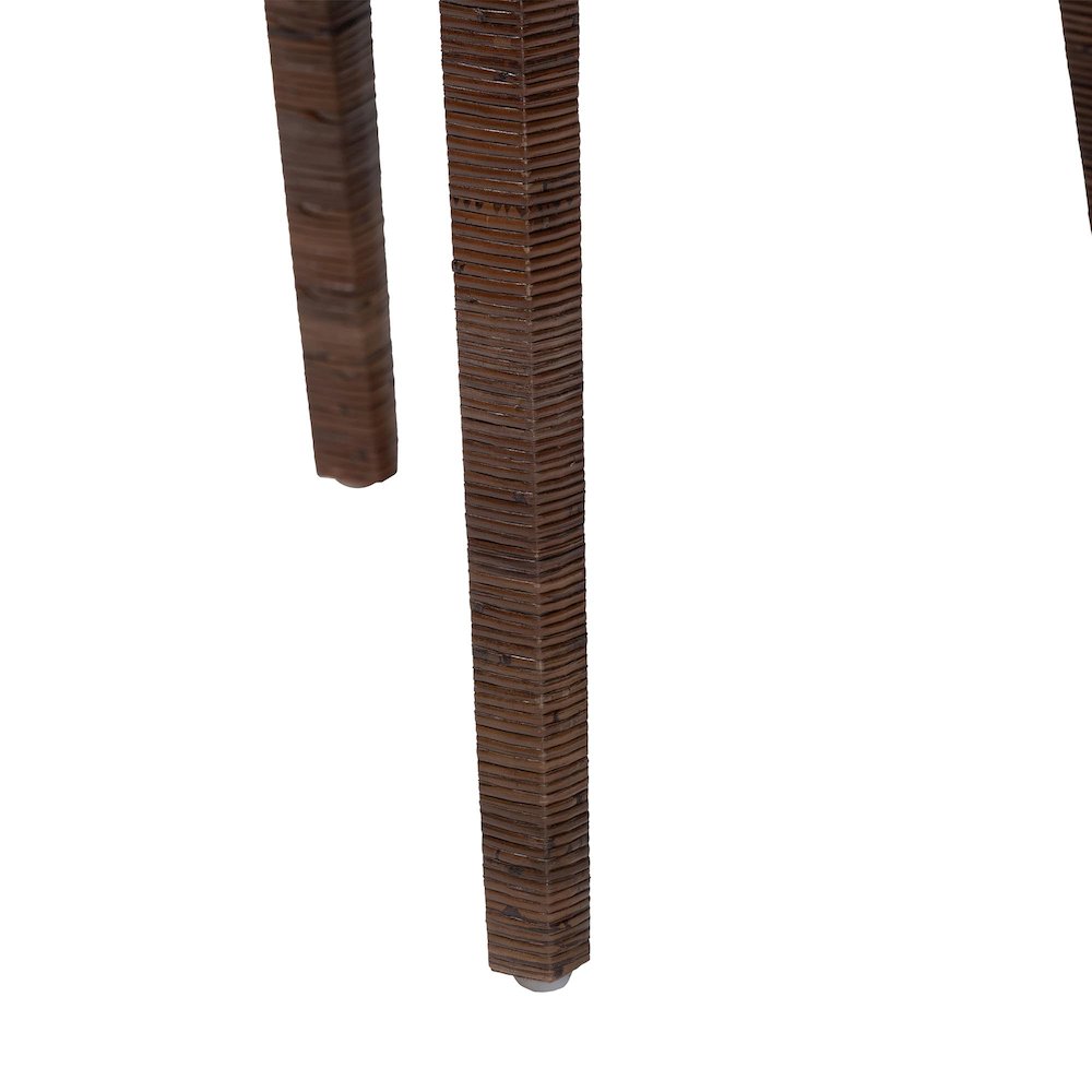 Sofia Rattan Dining Chair with Cushion, Antique Coffee