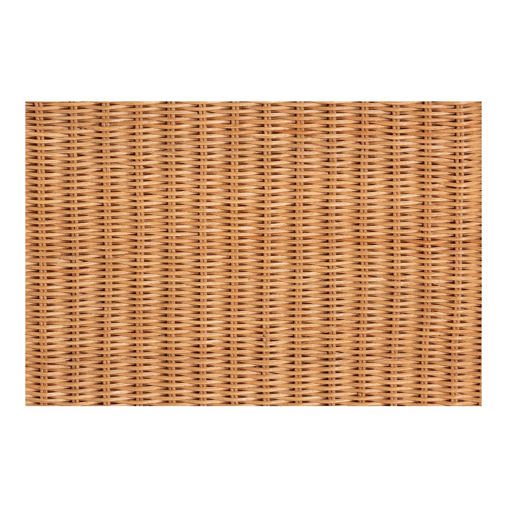 Pembroke Penguin Rattan End Table, Handwoven Sculptural Accent Table