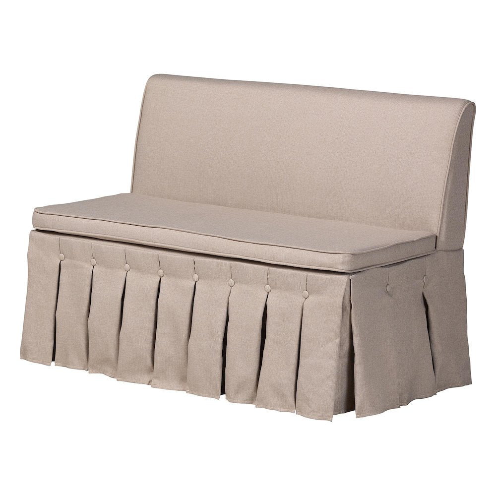 Reuben 3-Pc Upholstered Dining Nook Set - L-Shaped Corner Banquette, Beige