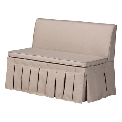 Reuben 3-Pc Upholstered Dining Nook Set - L-Shaped Corner Banquette, Beige