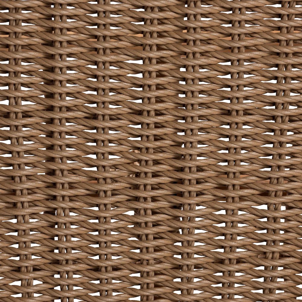 Isra Natural Rattan Accent Chair - Curved Barrel Back Lounge Chair