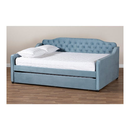 Button Tufted Full Size Daybed with Trundle