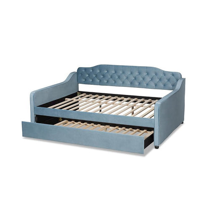 Button Tufted Full Size Daybed with Trundle