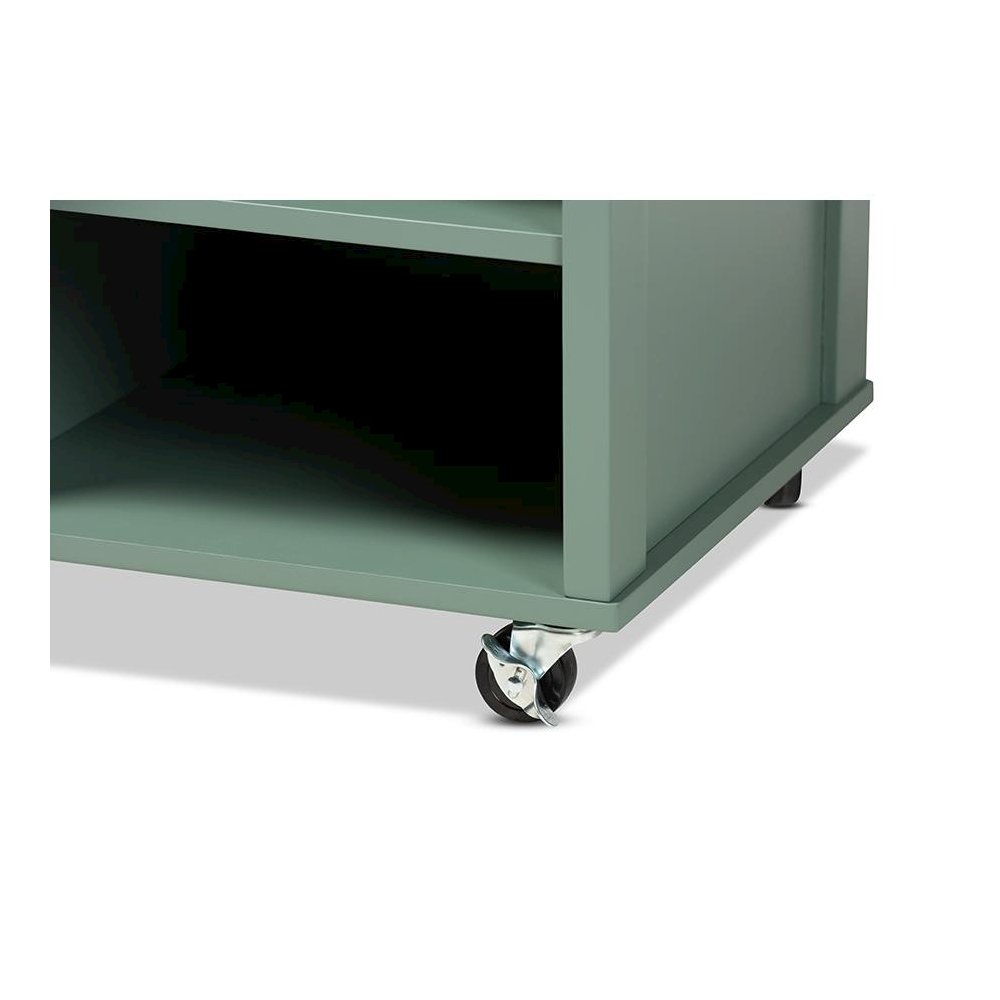 Natural Wood Kitchen Storage Cart
