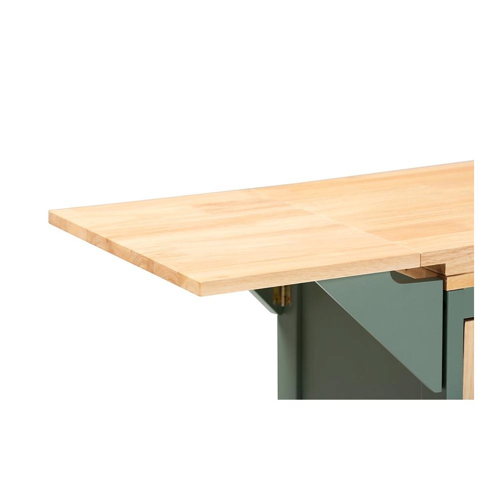 Natural Wood Kitchen Storage Cart