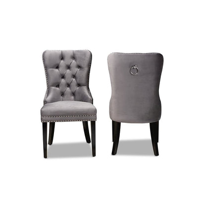 Espresso Finished 2-Piece Wood Dining Chair Set Set