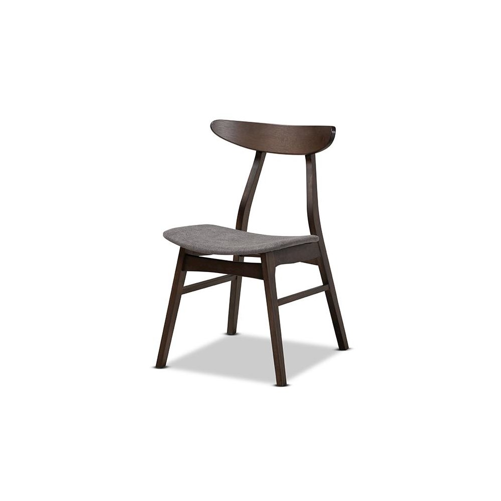 Dark Oak Brown Finished 4-Piece Wood Dining Chair Set Set
