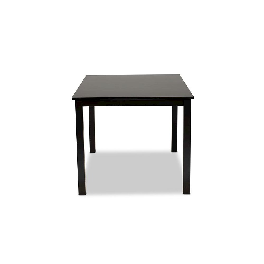 Espresso Brown Finished Rectangular Wood Dining Table